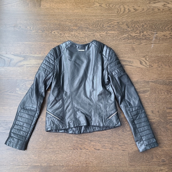 Soia & Kyo Black Leather Jacket Size S/ P - Picture 1 of 9
